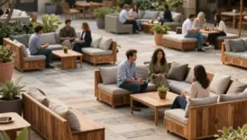conversation friendly flexible seating
