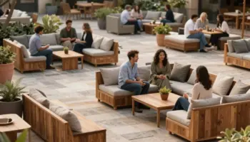 conversation friendly flexible seating