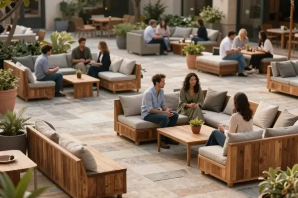 conversation friendly flexible seating