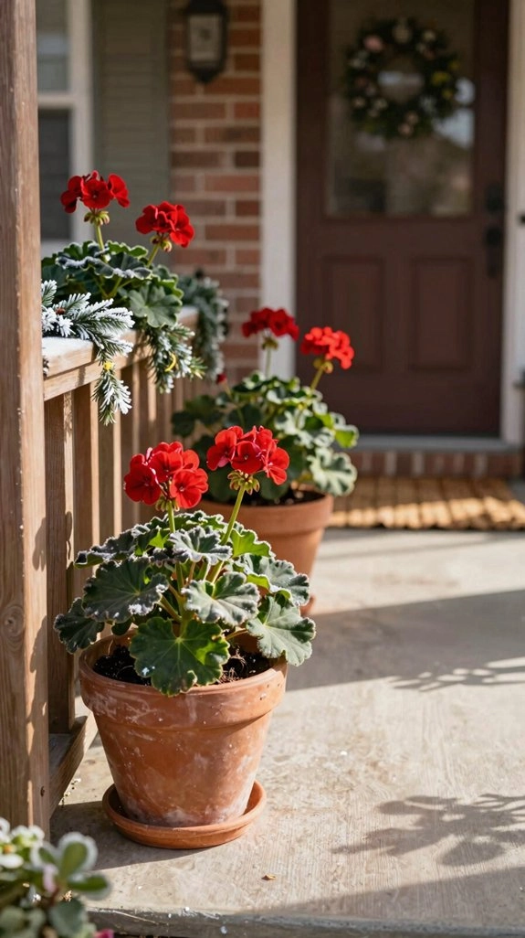 cover geraniums when it freezes
