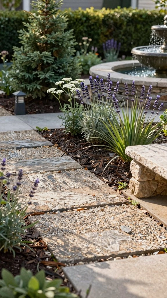 durable gravel courtyard pathways