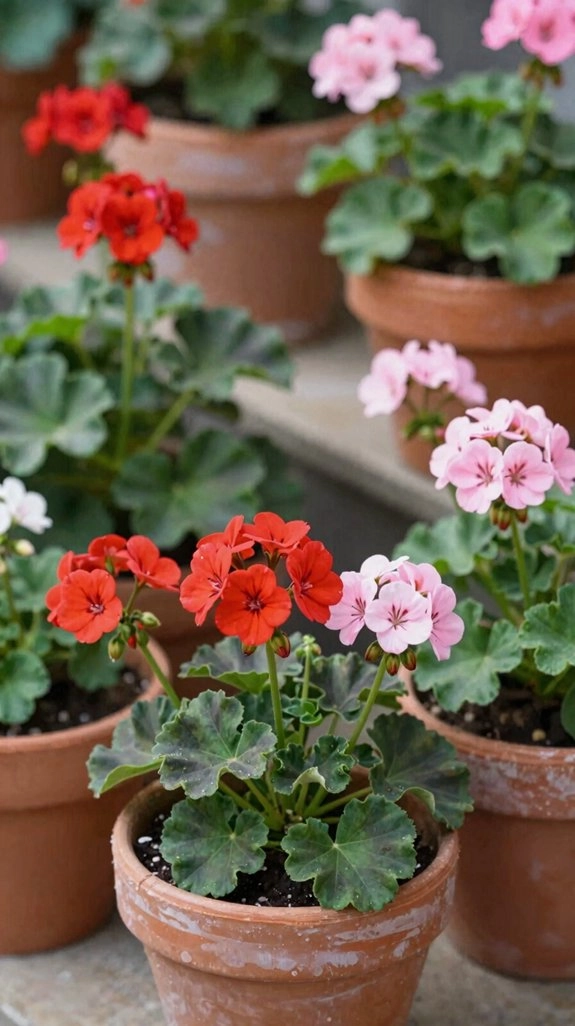 geraniums steal the show