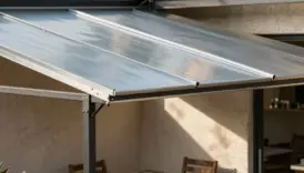 heat reducing open air patio cover