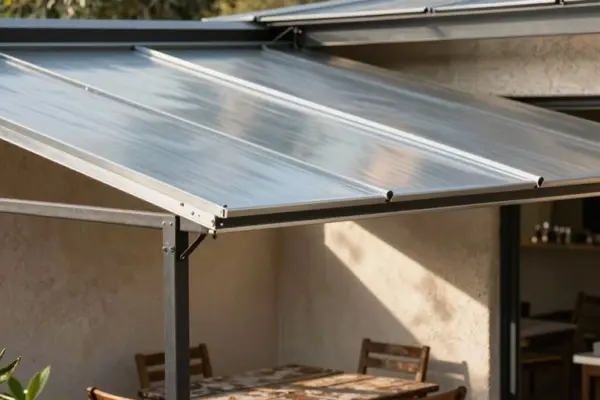 heat reducing open air patio cover