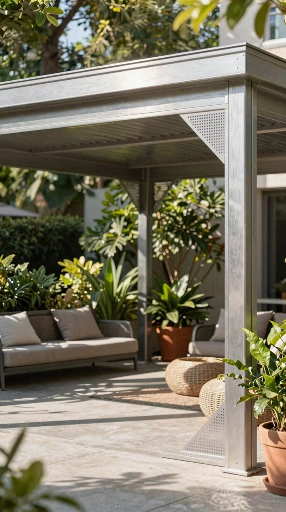 heat reflective aluminum patio covers