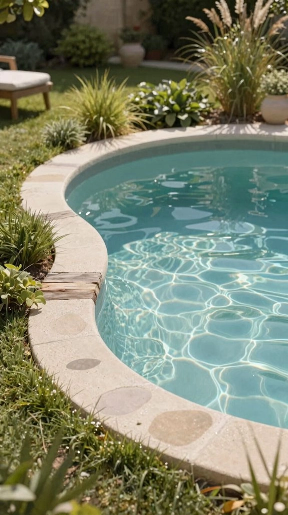 kidney shaped pool soft edges