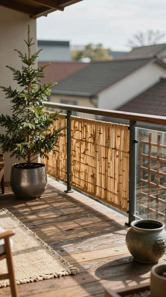 layered plant privacy screening