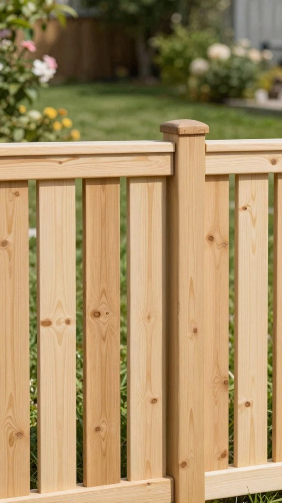 light cedar fence soft privacy