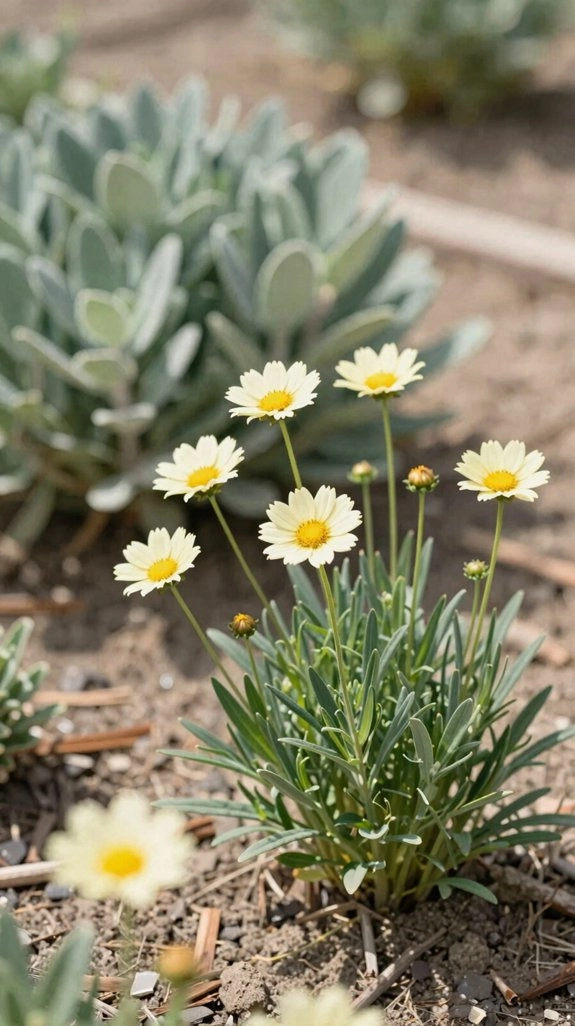 low fuss yellow threadlike blooms