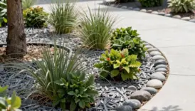 low maintenance year round frontyard landscaping