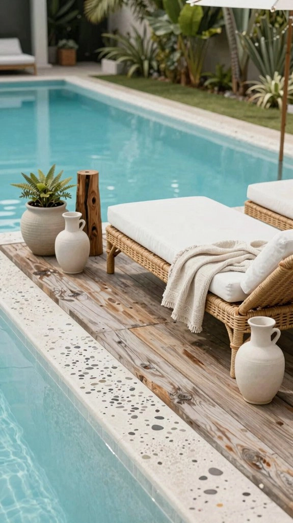 luxe poolside styled details