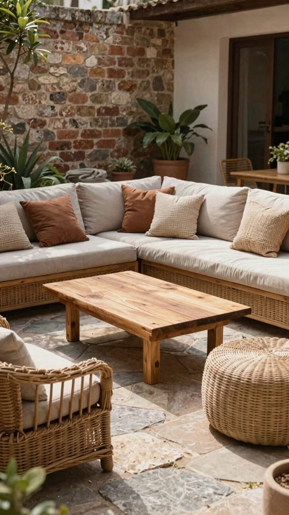 mix weatherproof patio textures