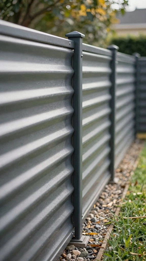 modern metal privacy slats