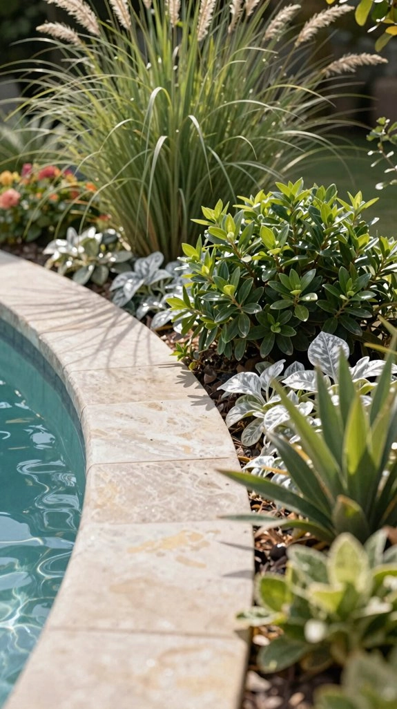 moist cold hardy poolside planting