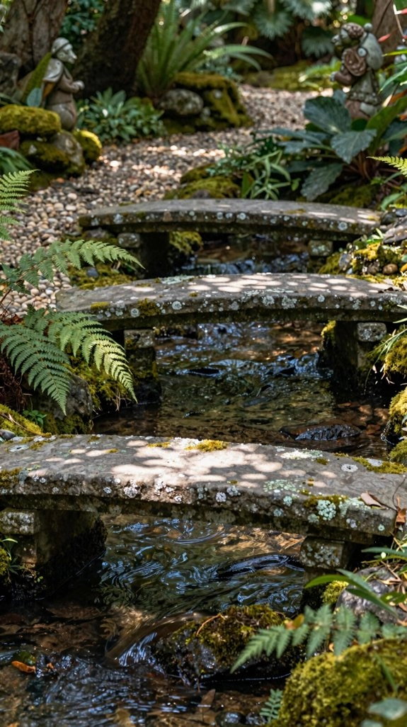 mossy stone storybook bridge