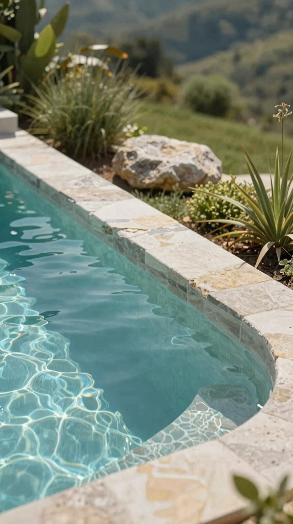 natural stone matching coping