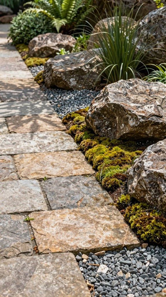 naturally irregular stone simple layout