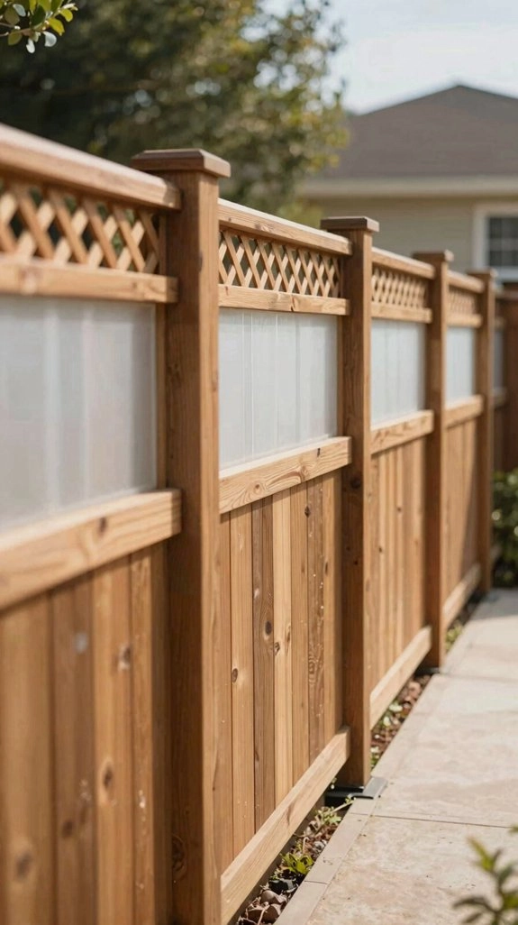 privacy and wind louvered fence