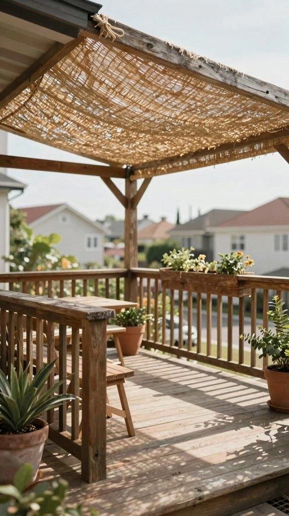 retractable second story shade awnings