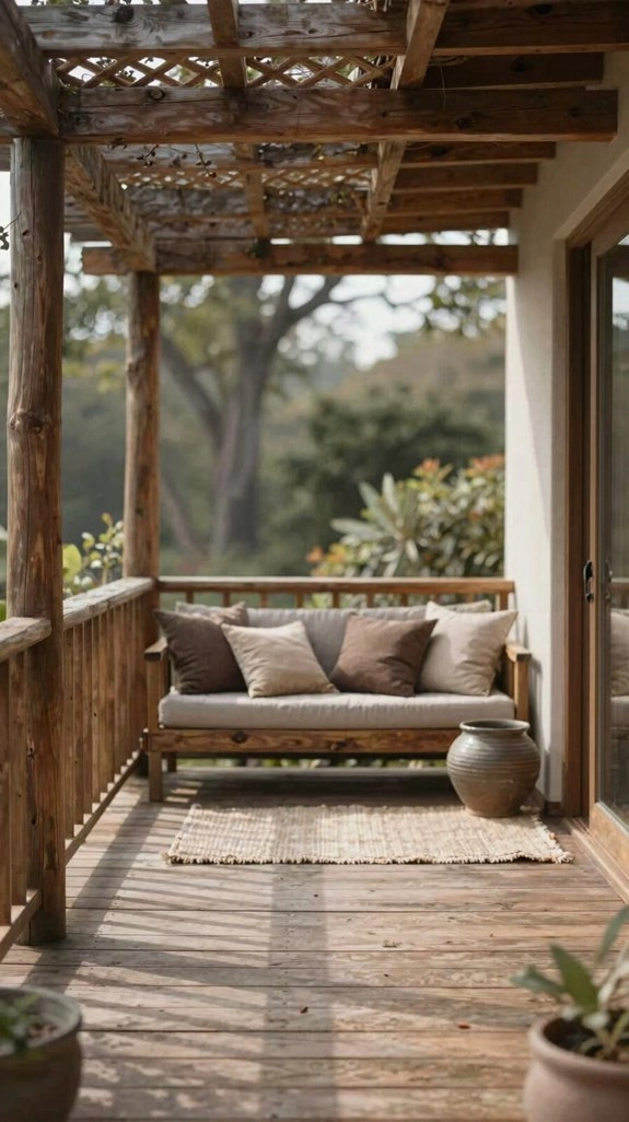second story deck privacy framing