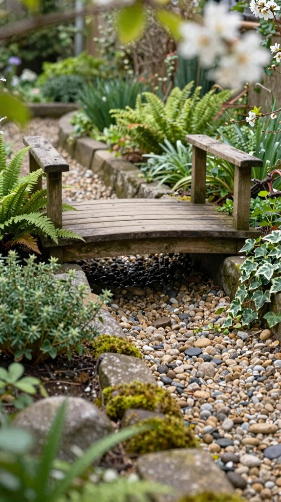 small bridge defines pathways