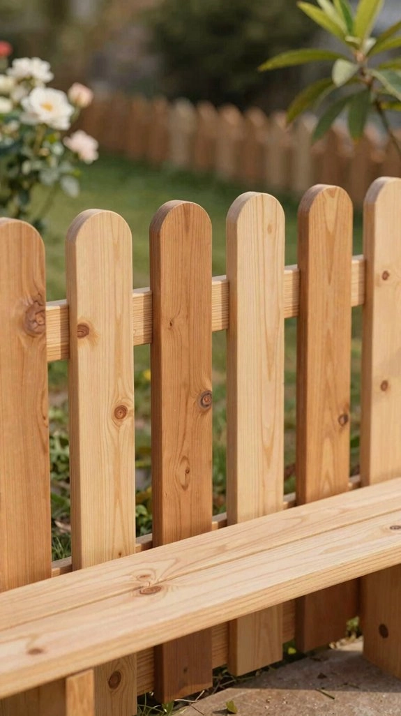 soft scalloped fence top