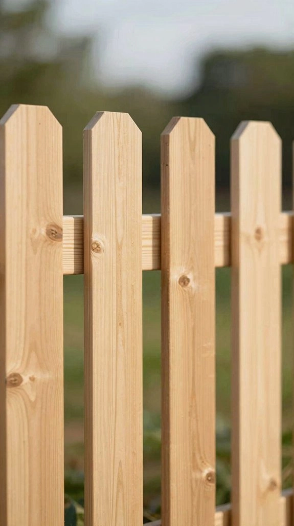 straight top wood privacy fence