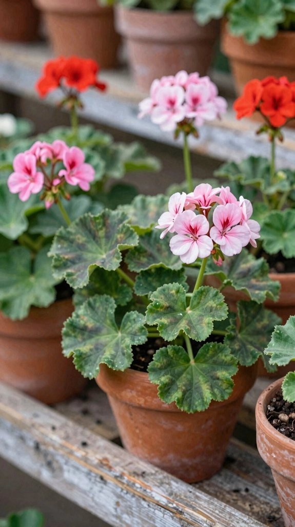 texture rich foliage for geraniums