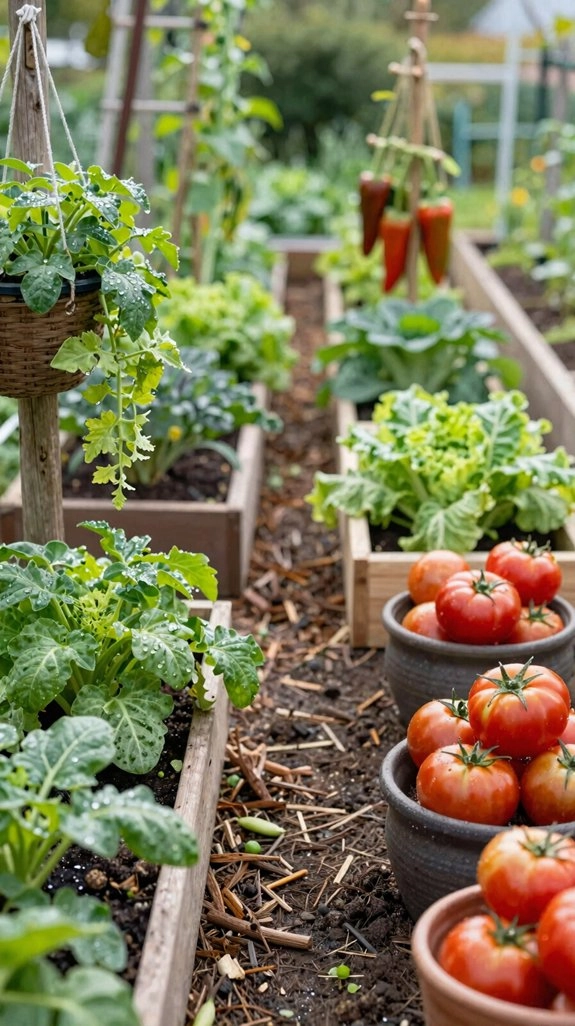 train peas up trellises