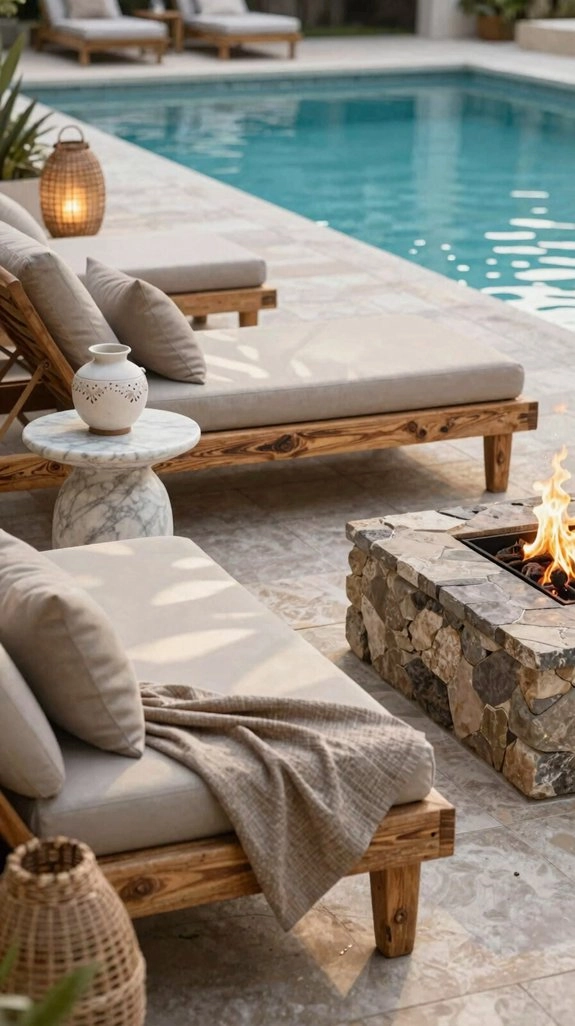 uv resistant luxurious pool seating