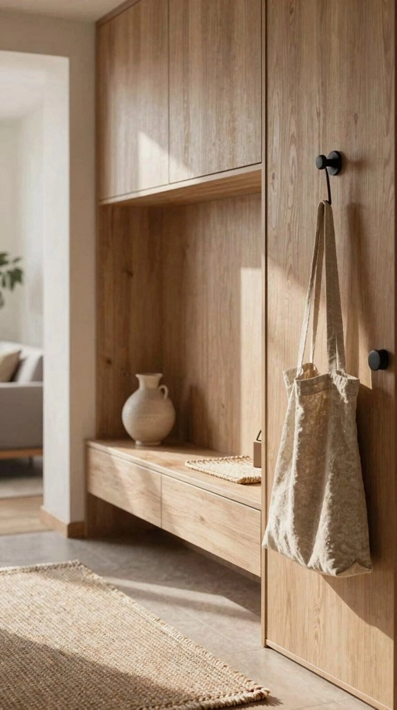 wall mounted hidden entry storage