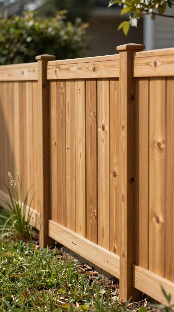 warm open cedar fence