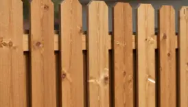 warm wooden fence designs