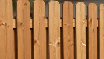 warm wooden fence designs