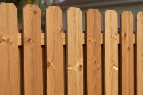 warm wooden fence designs