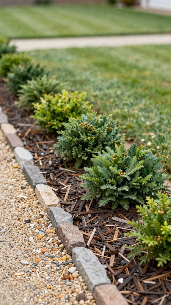 weed blocking mulch edges