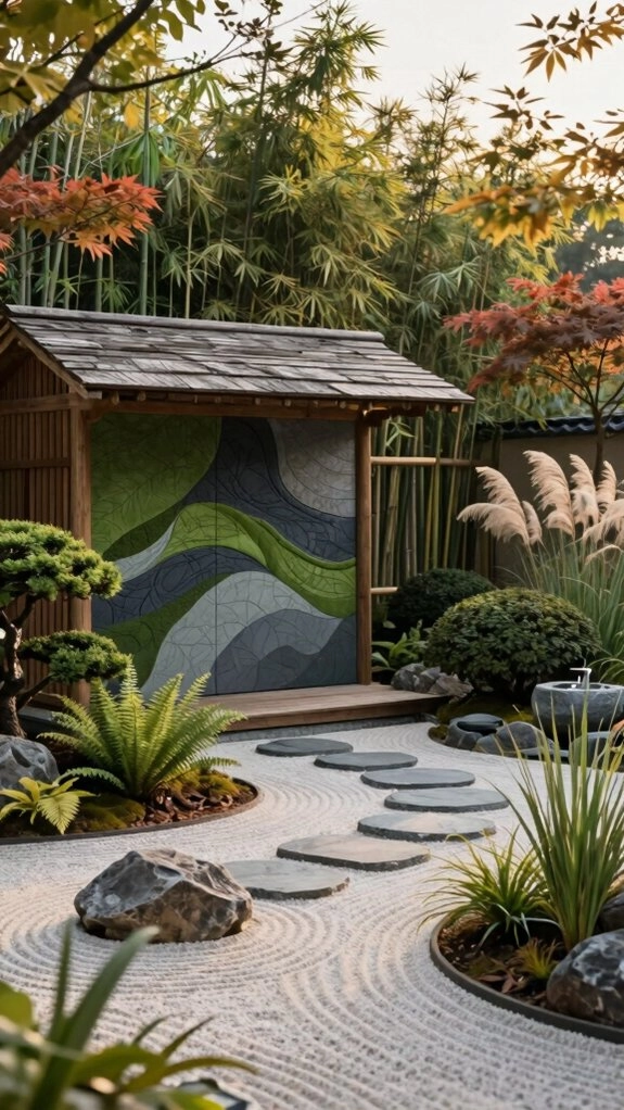 abstract shed nature color harmony