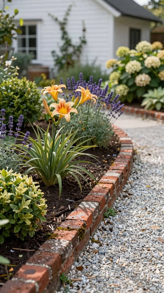 beginner friendly brick garden edging
