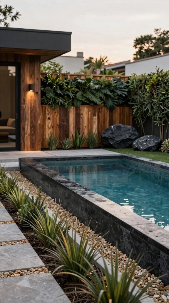 boutique lagoon dark pool finish