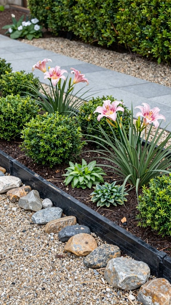 budget friendly curved plastic edging