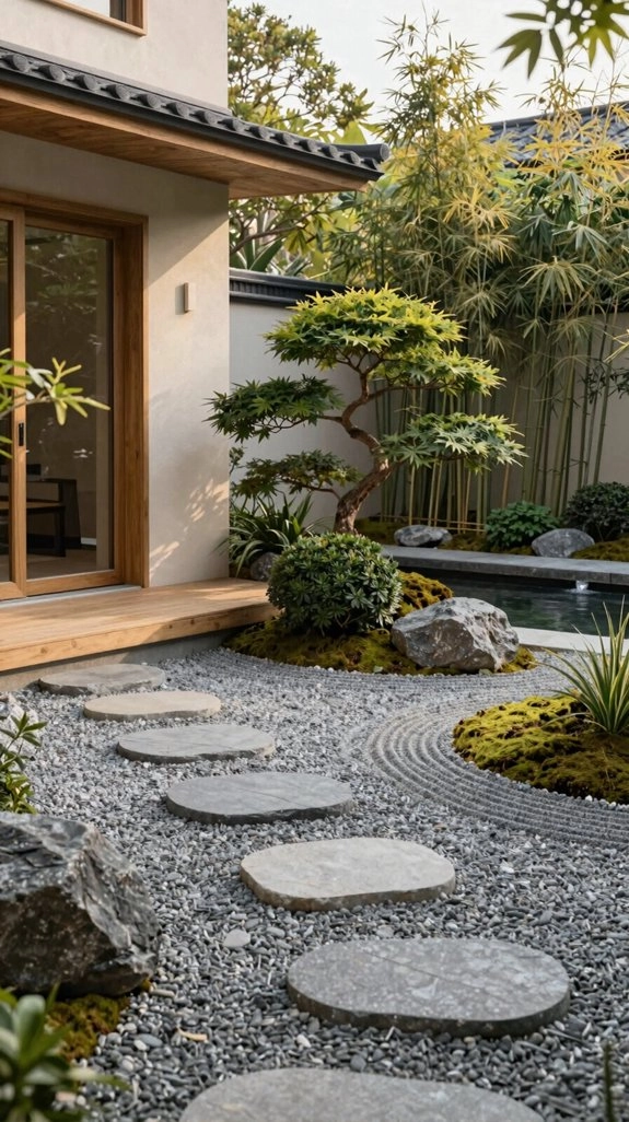 calm japanese neutral textures