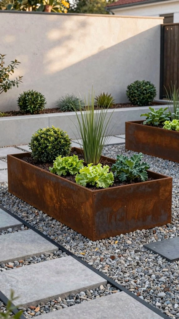 clean cedar raised bed