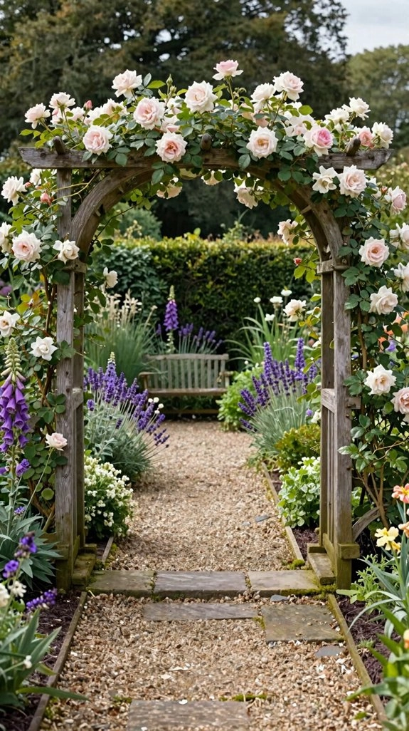 climbing rose archway welcome