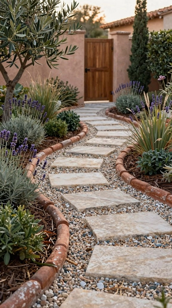 compacted gravel border setup