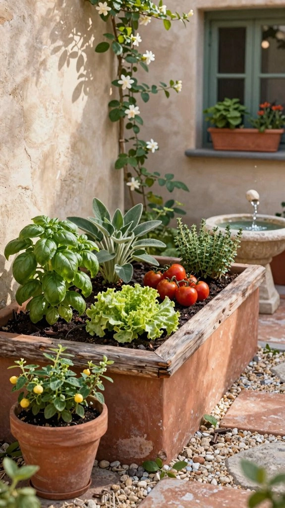 container kitchen herb garden tips
