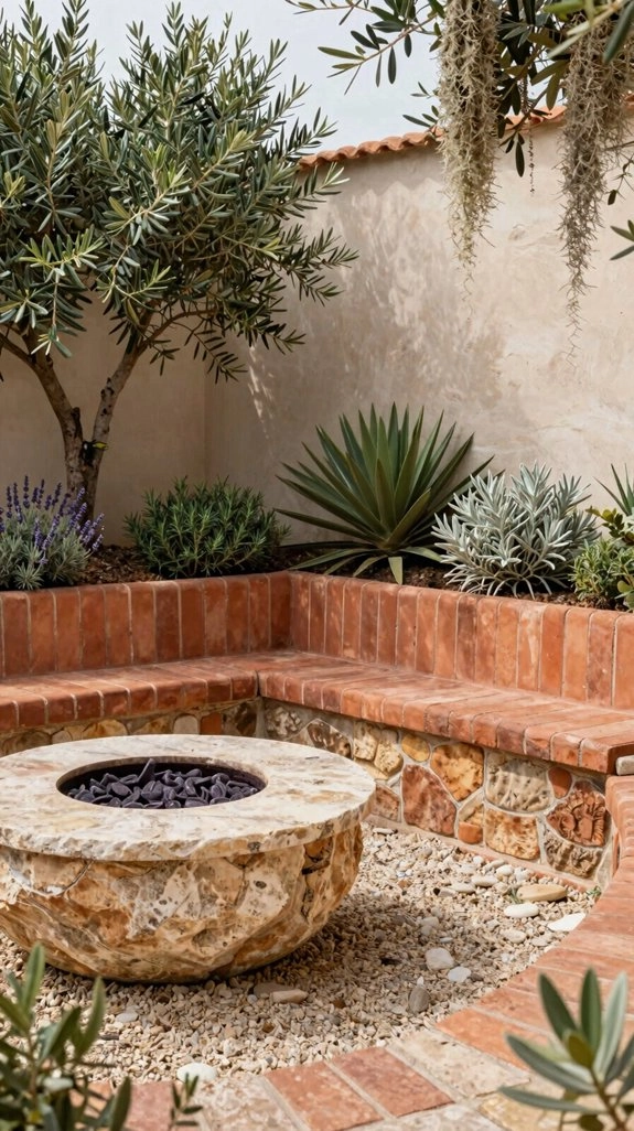 corner cozy fire pit seating