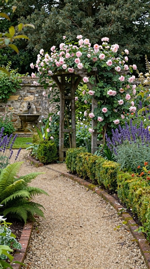 cottage garden winding trail