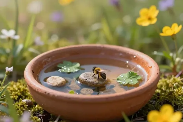 create safe pollinator water