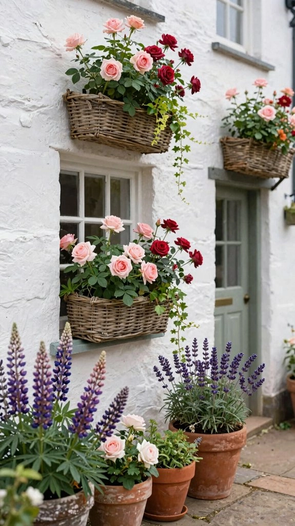 drainage hole blooming window box