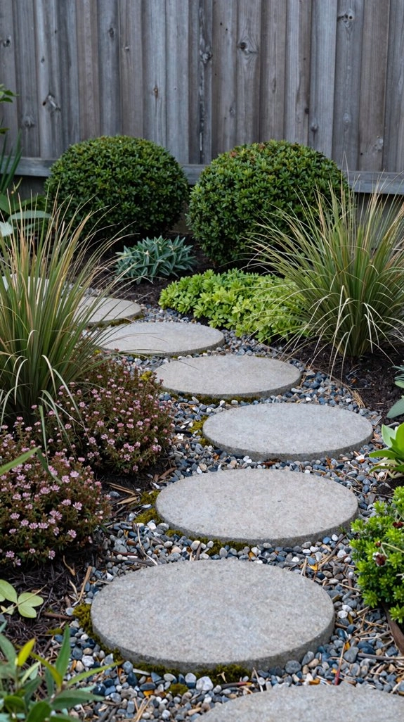 easy curved garden stepping stones